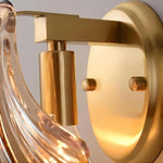 Charger l'image dans la visionneuse de galerie, Applique murale Shellora élégante en coquillage – Lampe murale sculpturale en verre et métal pour la maison N44