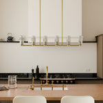 Load image into Gallery viewer, Rivora Fluted Glass Chandelier – Elegant Ribbed Lasting Design
