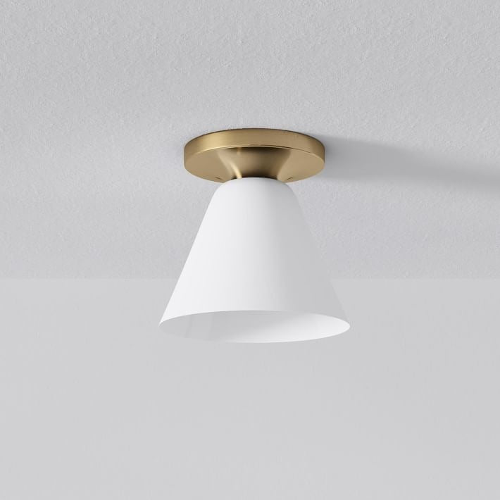 Lámpara de techo Conica Cone Flush Mount: lámpara de techo de cristal para espacios modernos