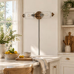 Cargar imagen en el visor de la Galería, Eloise Fluted Leaf-Relief Plug-In Wall Sconce