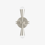Charger l&#39;image dans la visionneuse de galerie, Pyralis Cone Art Deco Brass Sconce - Industrial Vanity Light
