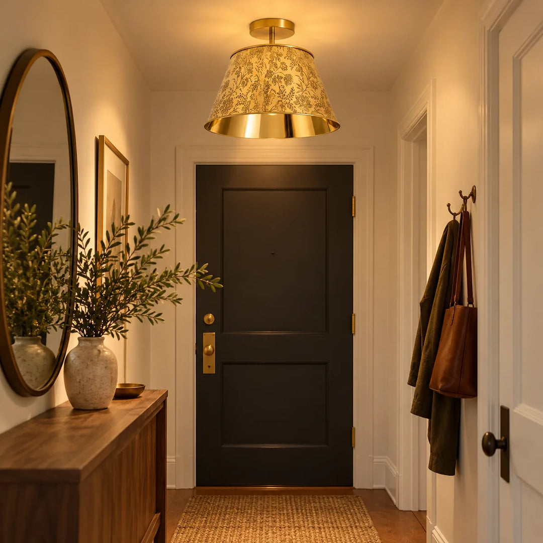 Tall Floral Shade for a Room with Height