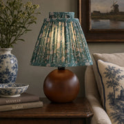 Solmire Vintage Ditsy Floral Table Lamp – Pleated Decorative Bedside Lamp for Bedroom or Reading Space