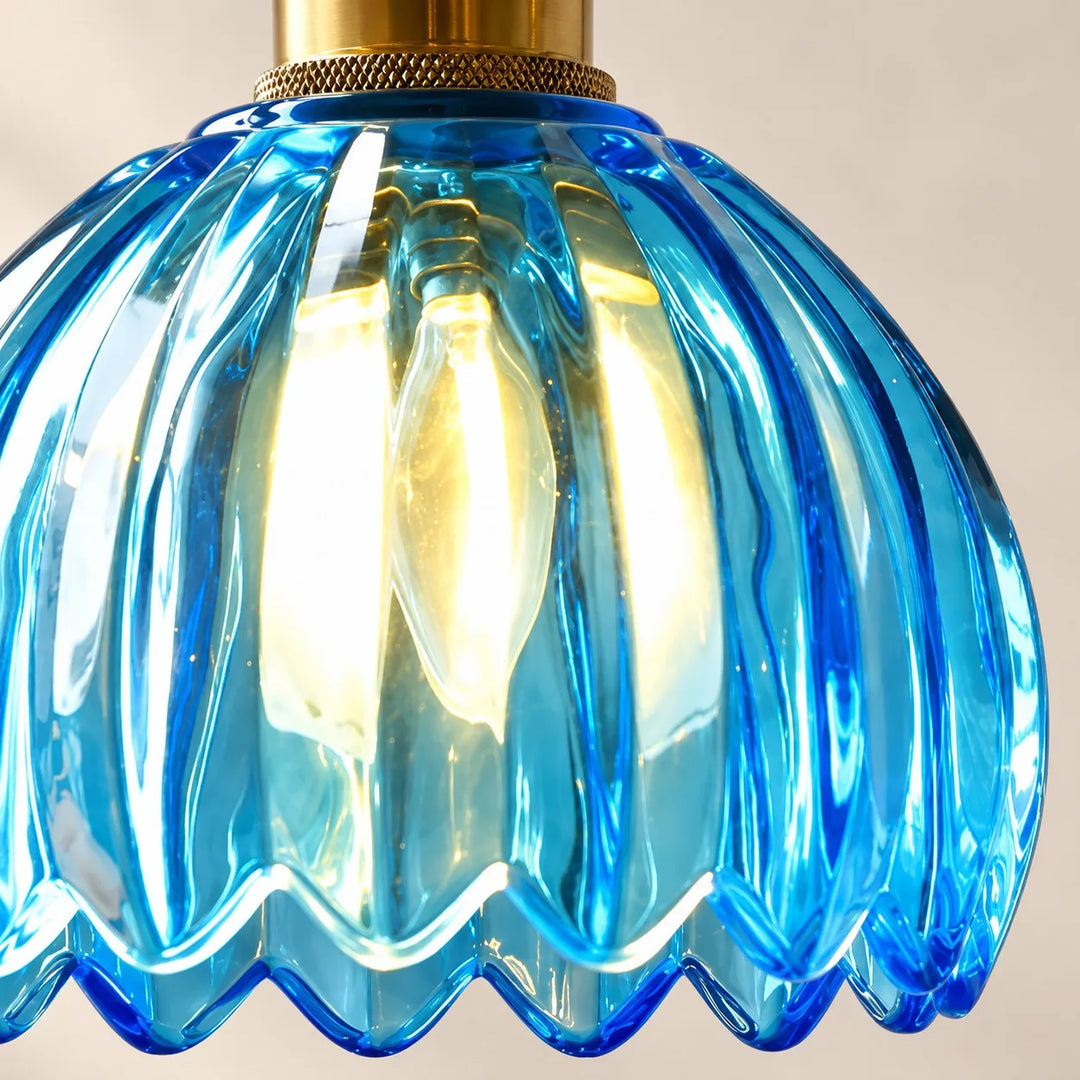Nordic Colorful Flower Glass Pendant Lamp
