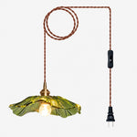 Load image into Gallery viewer, Petal Glass Plug-In Pendant