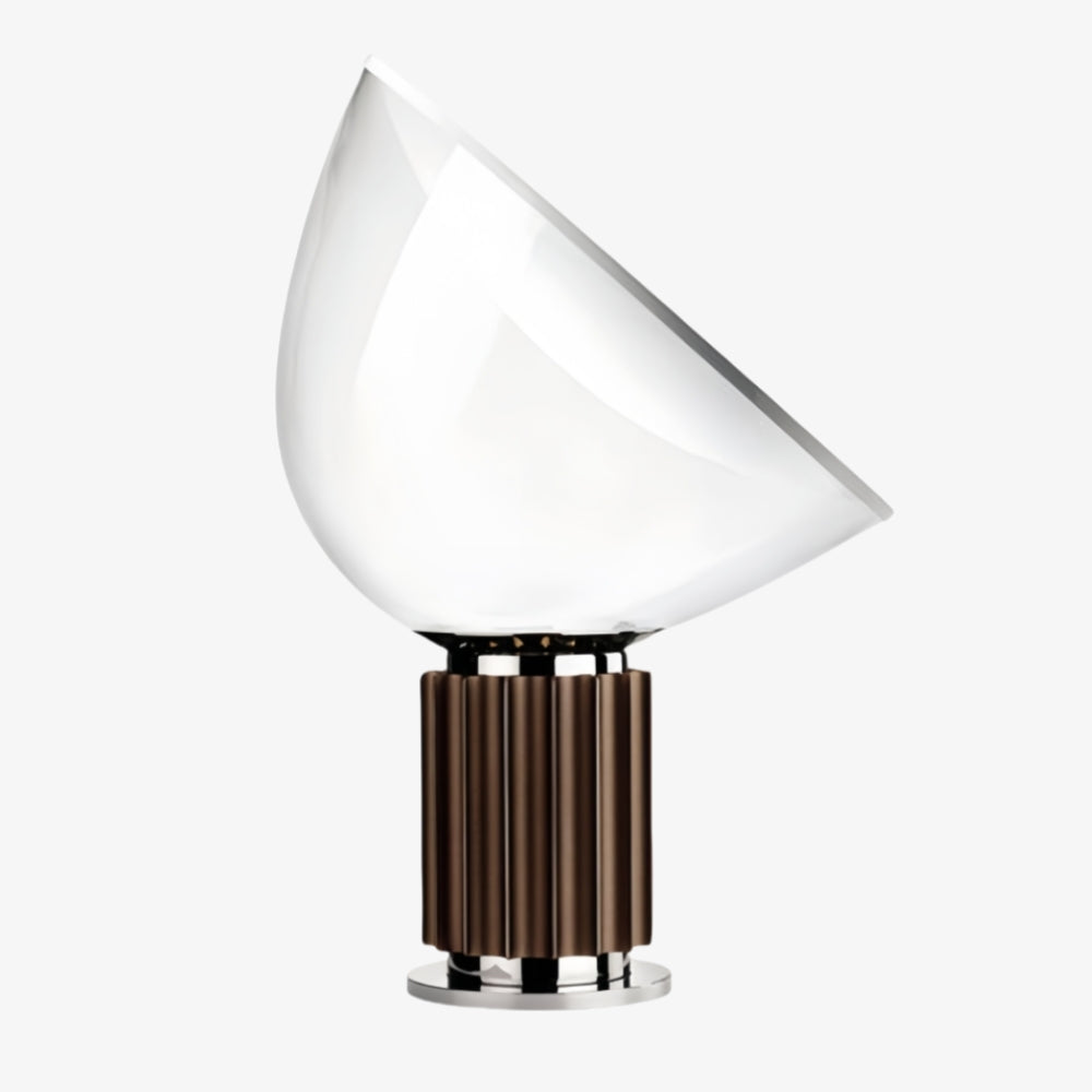 Lámpara de Mesa de Vidrio Moderna Bowlum - Luz Ambiental Icónica en Forma de Cuenco para Sala de Estar N46