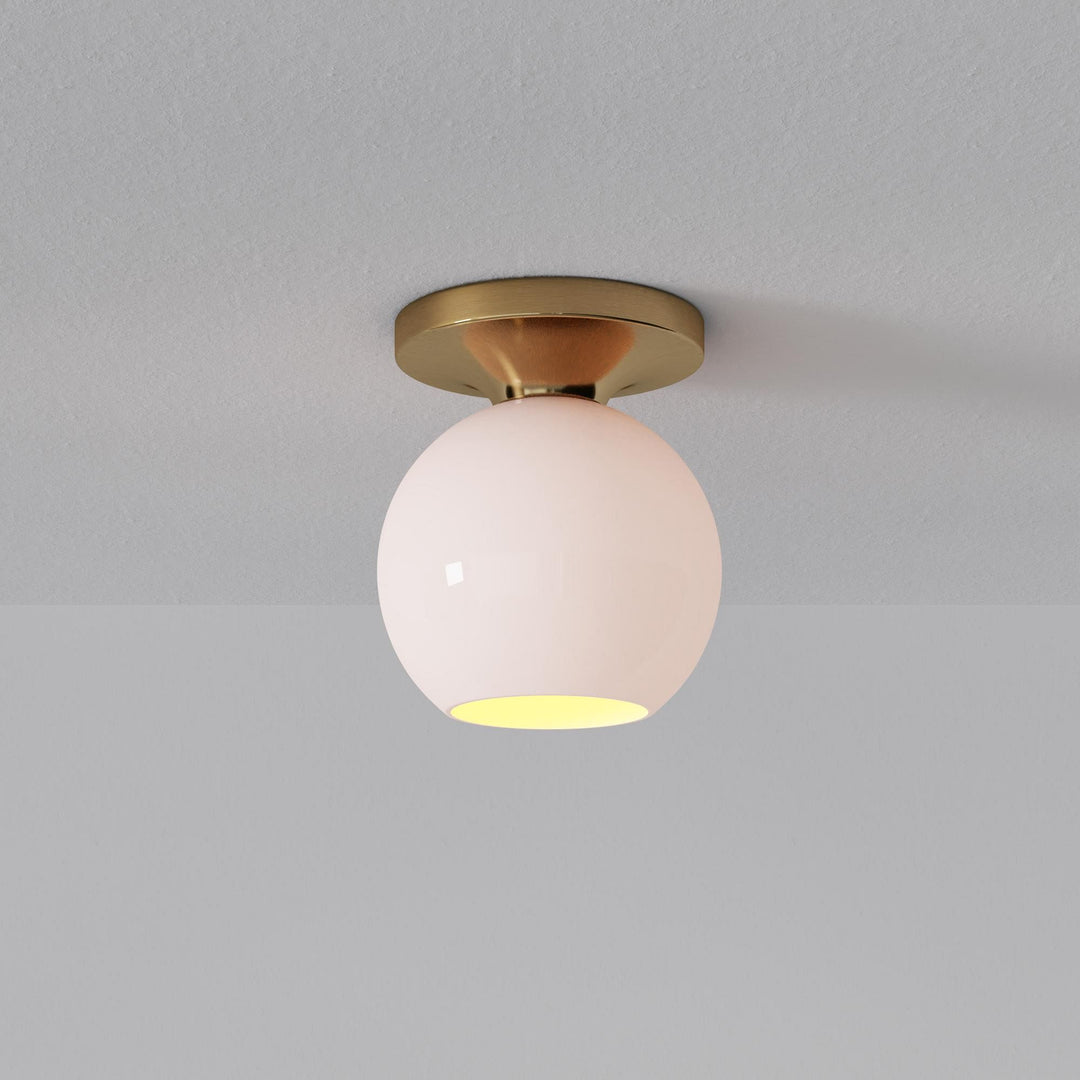 Selvion Modern Globe Pendant Light - Damp-Rated Bathroom Lighting - Luxe Glass Shade
