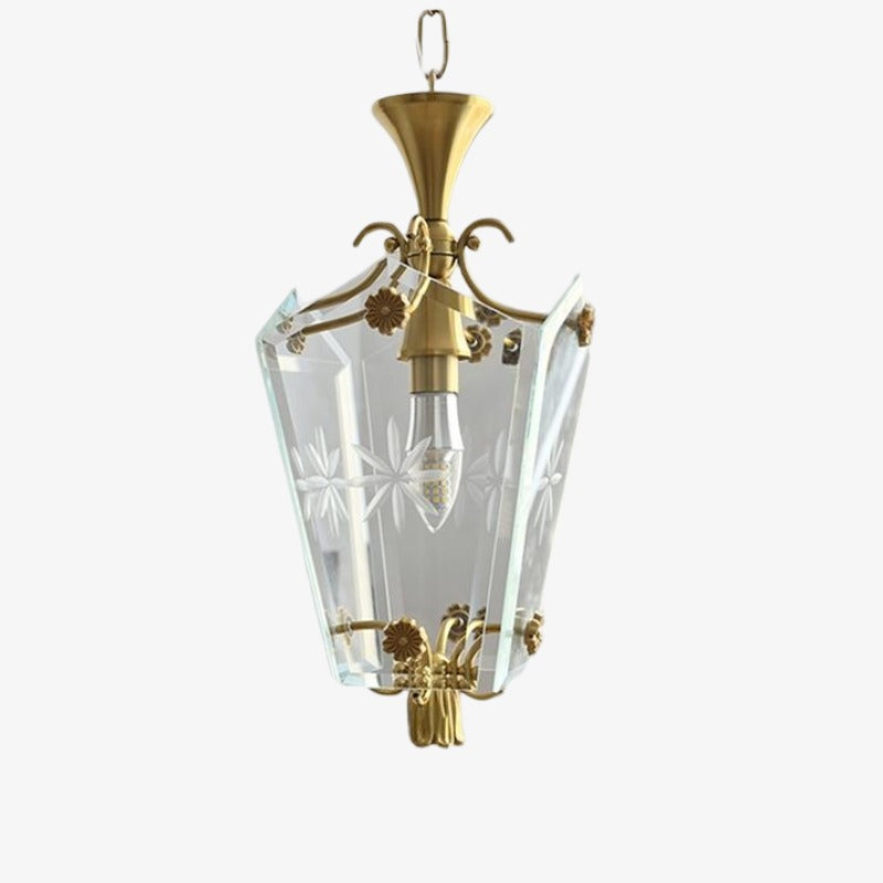 Suspension Kerise à abat-jour en verre élégant - Lumière d'ambiance design pour espaces ouverts ou salons