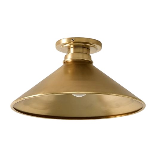 Aurenza Flush Mount: Lámpara de techo rústica con un diseño sencillo y elegante
