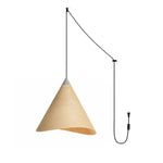 Bild in Gallery-Viewer laden, Asymmetric Wood Plug-In Swag Pendant Light