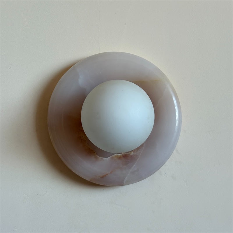 Applique Orli en jade blanc