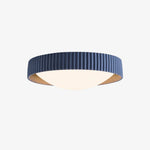 Cargar imagen en el visor de la Galería, Blue color option for ribbed flush mount ceiling light