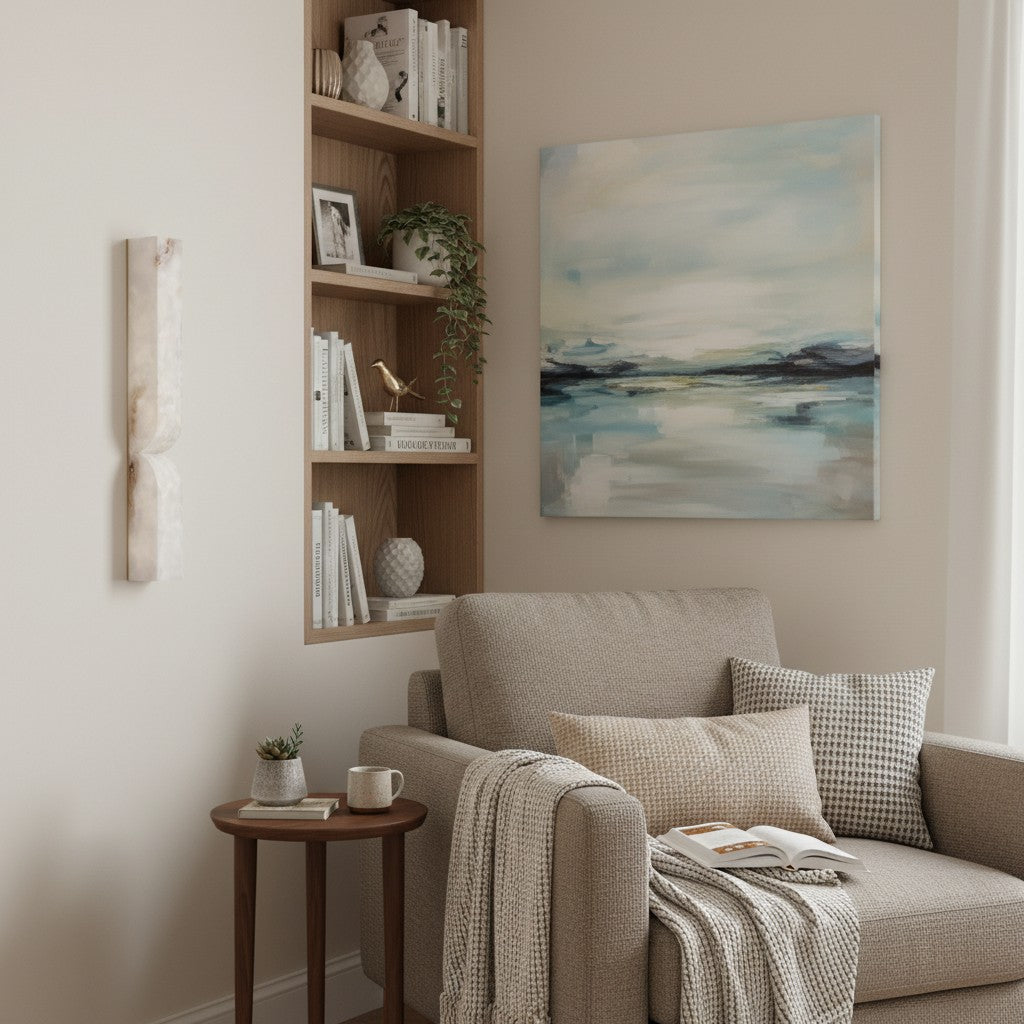 Lampe Murale Courbée Albesque - Lampe Murale Moderne en Albâtre pour Chambres et Salons