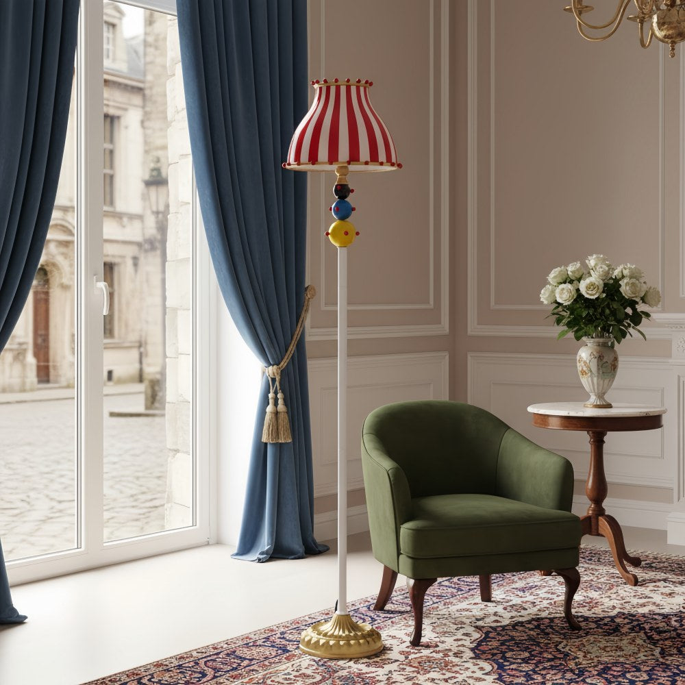 Lampadaire sculptural Festilo Circus - Lampadaire contemporain arqué pour salons et espaces détente