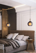 Bild in Gallery-Viewer laden, Copper-Plated Glass Plug-In Swag Pendant