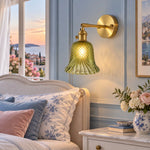 Load image into Gallery viewer, Green Glass Wall Sconce