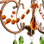 Load image into Gallery viewer, Faceted amber crystal drop detail