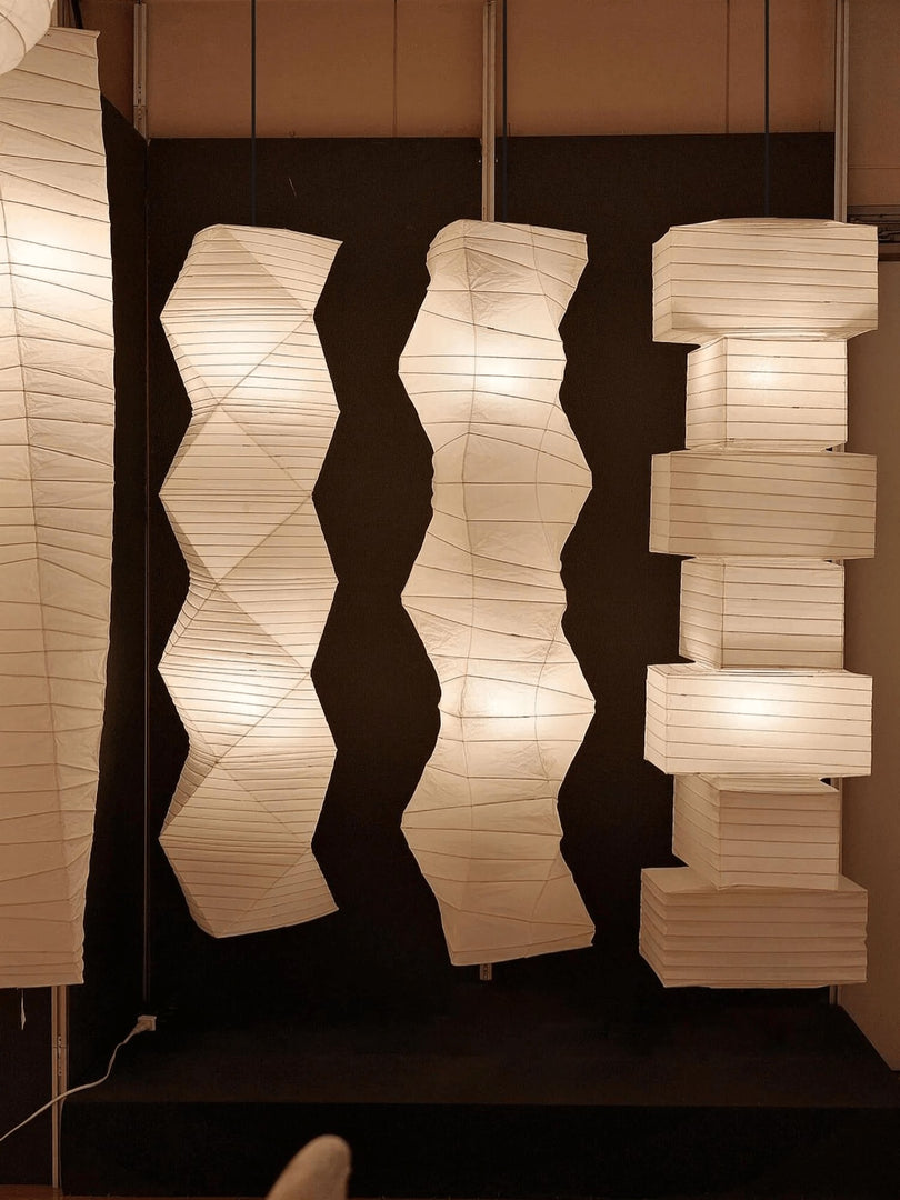 Textured Washi Paper Swag Pendant Light