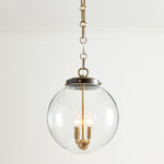 Load image into Gallery viewer, Sterling Minimalist Glass Pendant Collection - Vintage Brass Lighting Design
