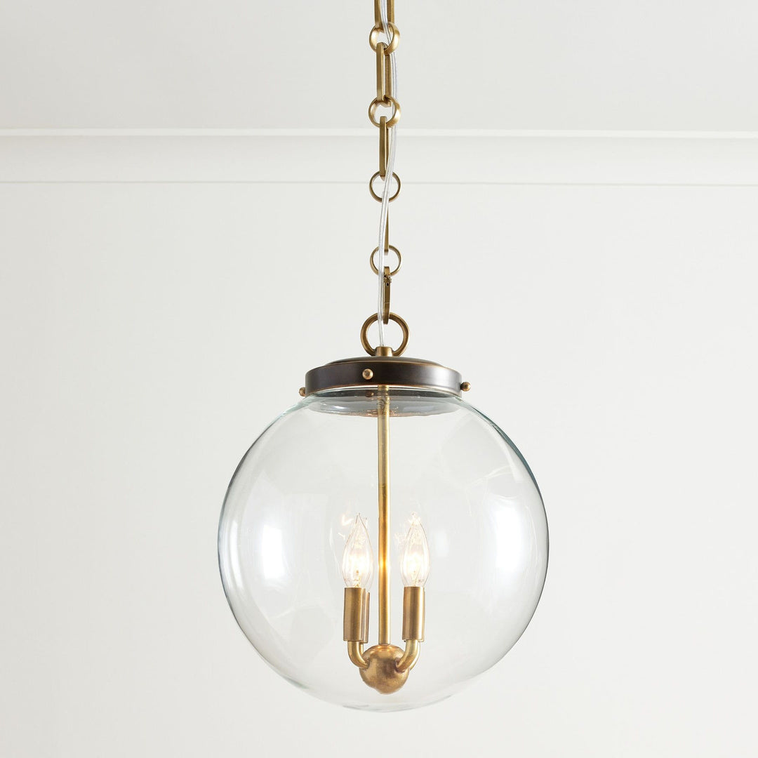 Sterling Minimalist Glass Pendant Collection - Vintage Brass Lighting Design