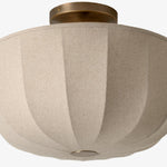 Load image into Gallery viewer, Loomis Satin Linen Flush Pendant Light – Contemporary Style Ceiling Light for Living Rooms and Entryways