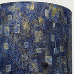 Load image into Gallery viewer, Blue gold fabric shade texture detail