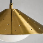 Cargar imagen en el visor de la Galería, detail brass perforated metal shade