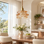 Bild in Gallery-Viewer laden, Vintage Rose Glass Pendant Lamp