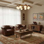 Charger l'image dans la visionneuse de galerie, Lustre multi-bras Solvane avec abat-jours en verre - Éclairage décoratif rétro pour salle à manger