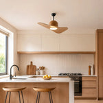 Cargar imagen en el visor de la Galería, Designer Hat Two-Blade Ceiling Fan Light scene image