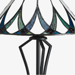 Load image into Gallery viewer, TF Hand Blown Water Ripple Glass Table Lamp – Classic Style Table Lighting for Sofa Side Table and Nightstand