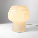 Cargar imagen en el visor de la Galería, Lámpara de mesa Novarise de vidrio acanalado: iluminación decorativa de vidrio texturizado
