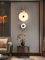 Load image into Gallery viewer, Alabaster Eclipse Wall Light