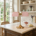 Charger l'image dans la visionneuse de galerie, Lampe de Table en Verre Cannelé Aurebron - Lampe de Table Décorative Moderne à Base Métallique pour Salon