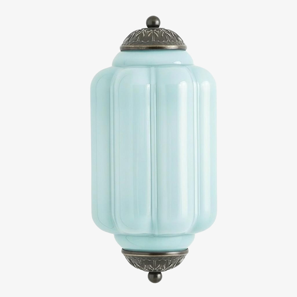 Eloise Vintage Scalloped Milk Glass Wall Sconce - Modern Accent Lighting for Bathroom and Bedroom