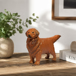 Cargar imagen en el visor de la Galería, Warm brown dog ornament on a console table