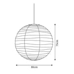 Bild in Gallery-Viewer laden, White Washi Paper Plug-In Pendant