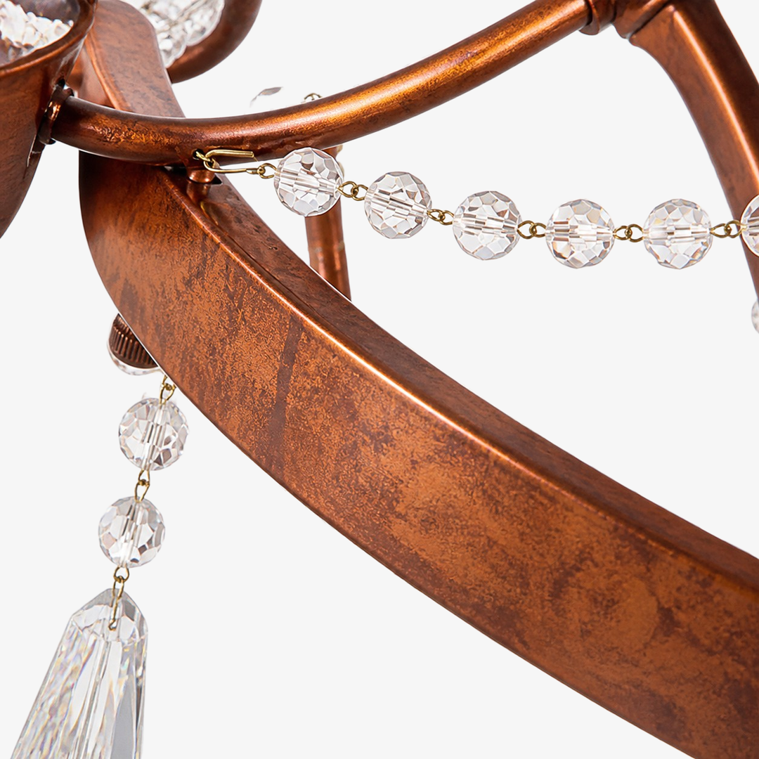 Cascading Crystal Basket Grand Chandelier