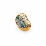 Cargar imagen en el visor de la Galería, French Vintage Cashew Shell Brass Cabinet Knobs and Pulls - image 3