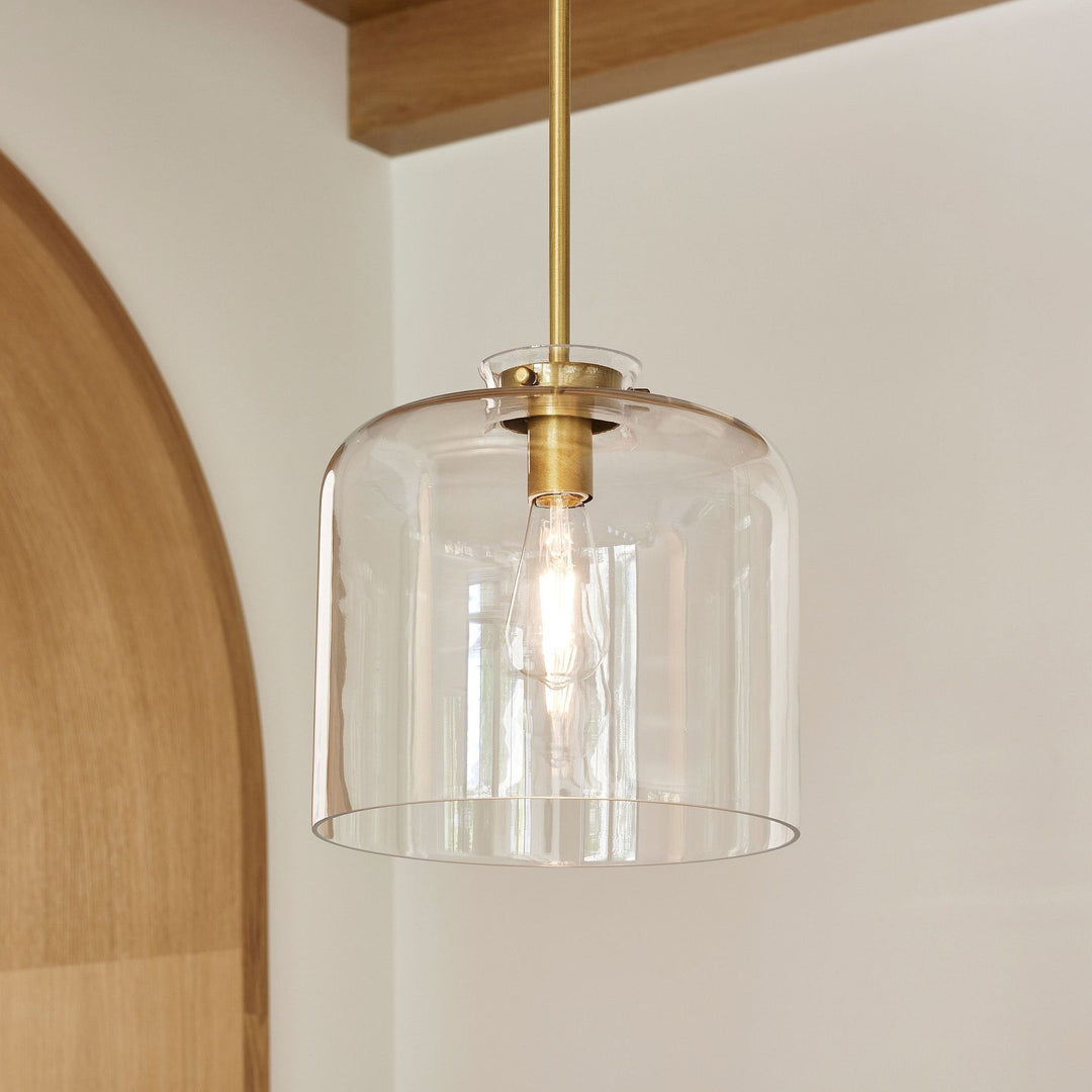 Sterling Minimalist Glass Pendant Collection - Vintage Brass Lighting Design