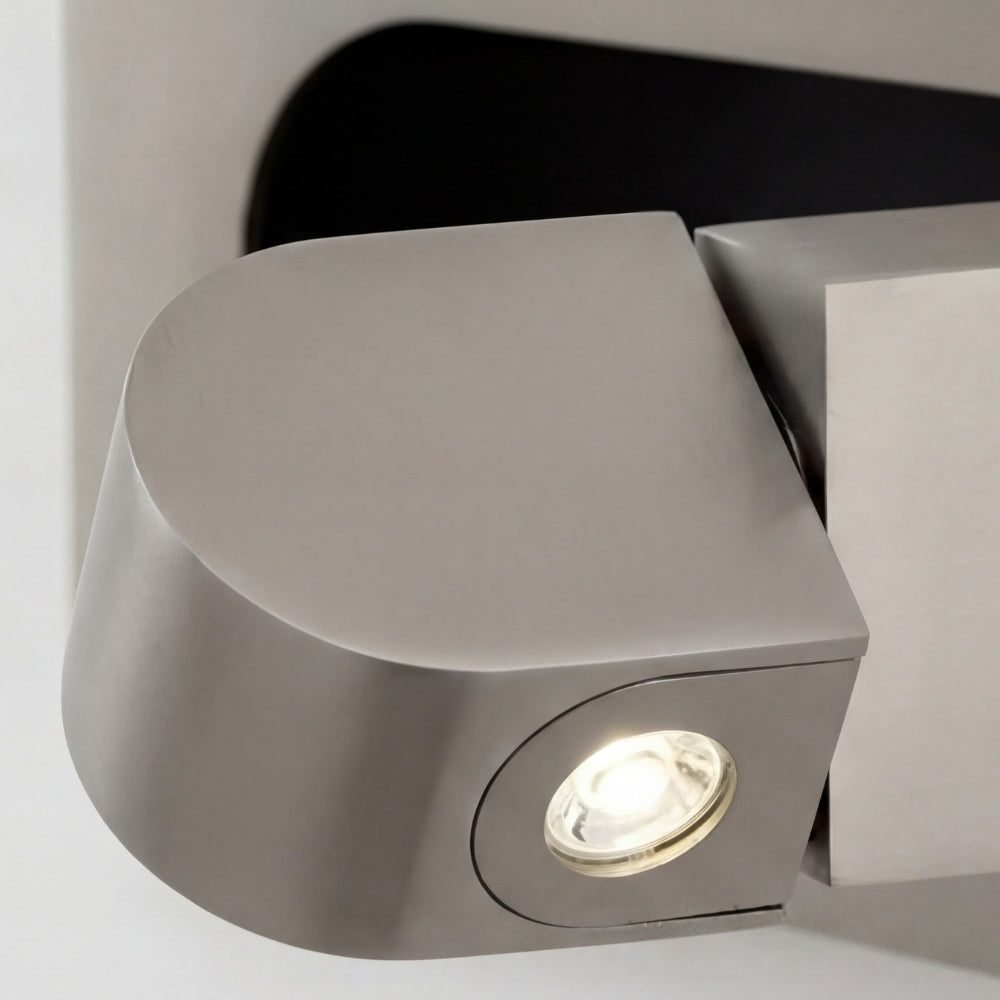 Luz de pared ajustable LED Noctiqo para cabecera de cama - Lámpara nocturna de metal de diseño contemporáneo para el hogar