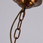 Load image into Gallery viewer, Amber Ruffle Glass Brass Chandelier