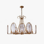 Bild in Gallery-Viewer laden, Oval Panel Textured Glass Chandelier