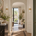Cargar imagen en el visor de la Galería, Ridged Shade Armed Cup Metal Plate Wall Light