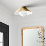 Cargar imagen en el visor de la Galería, Lámpara de techo semiempotrada Brivana - Iluminación moderna para el hogar
