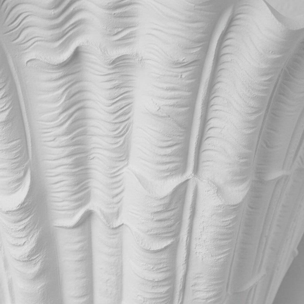 Applique murale Seavira à texture coquillage organique - Applique moderne en plâtre pour salon et entrée