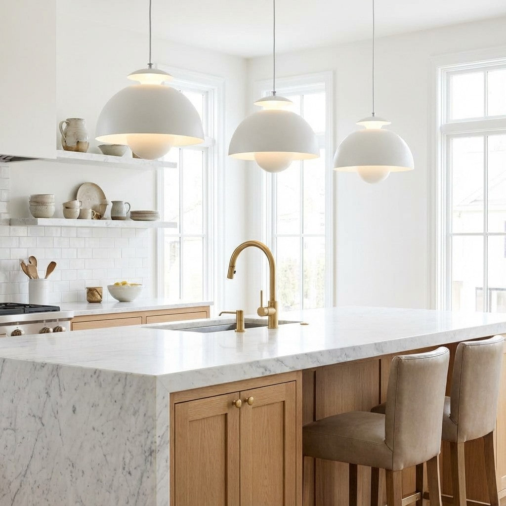 Suspension florale en métal sculptural Orin Nordic, adaptée aux chambres, cuisines et salons.