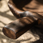 Cargar imagen en el visor de la Galería, Short solid wood handle detail