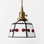 Bild in Gallery-Viewer laden, Handmade Stained Glass Bow Pendant Lamp