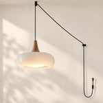Bild in Gallery-Viewer laden, Kitchen Island Lighting Plug-in Glass Pendant Light